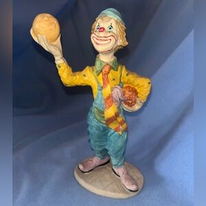 Albert E. Price Products Ceramic Fall Clown FIgurine.